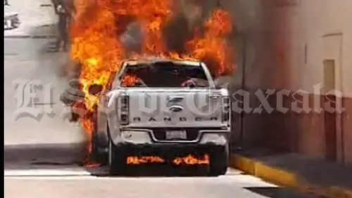 camioneta incendiada 4 4