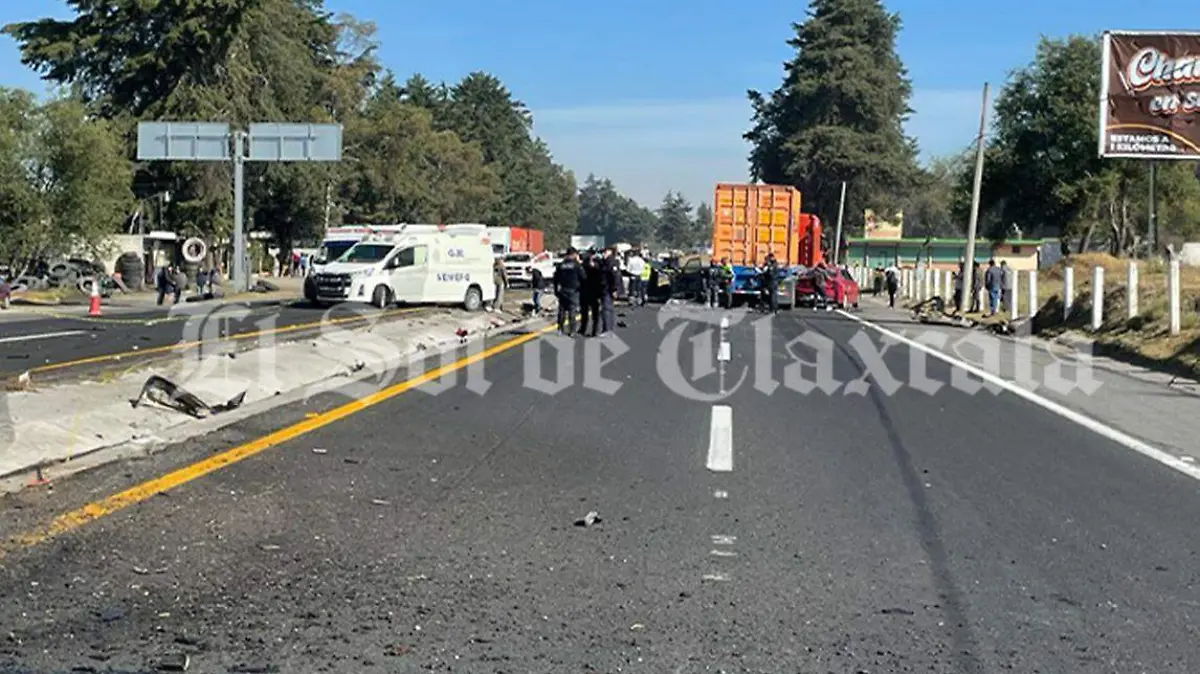 accidente  carretera Huamantla-Apizaco 2