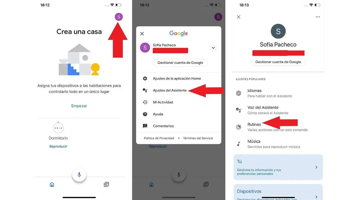 crear rutinas con google home
