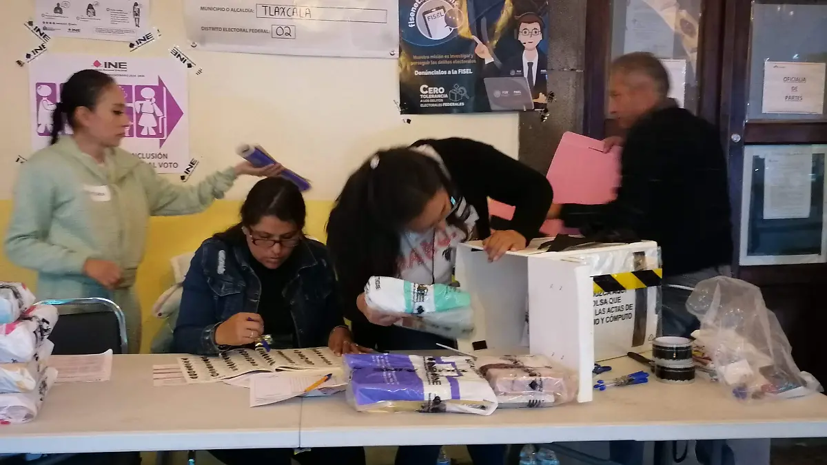 Cierre de casillas y paquetes electorales 