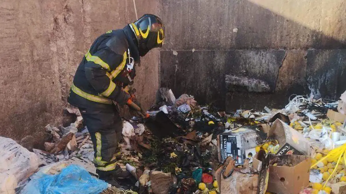 Basura bomberos 