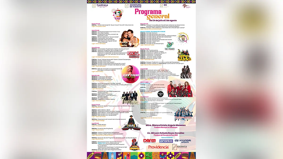 programa Feria Chiautempan 2025.