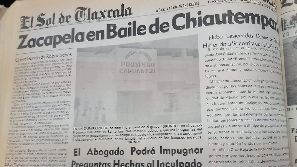 BAILE BRONCO EN DICIEMBRE DE 1991