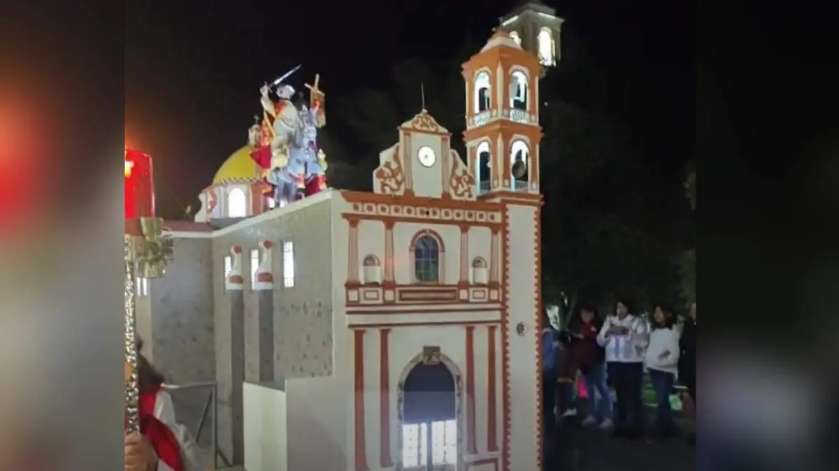  procesión de Santiago Apóstol en Atltzayanca