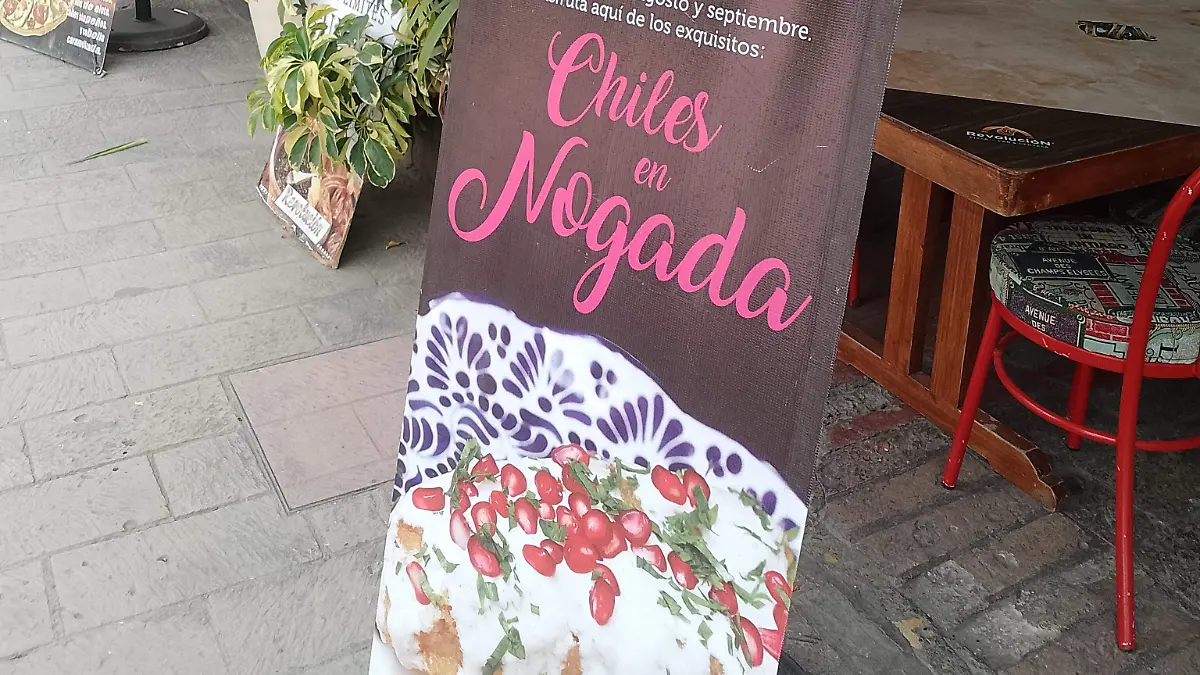 TEMPORADA DE CHILES EN NOGADA TLAXCALA