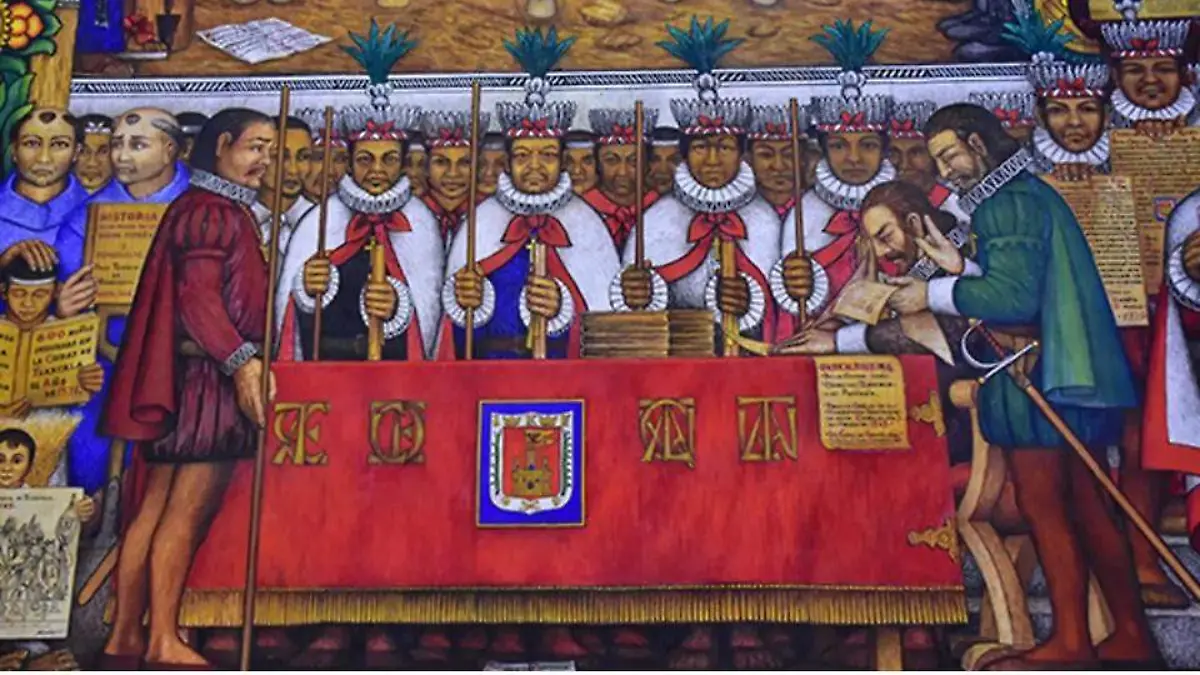 Murales españoles tlaxcaltecas