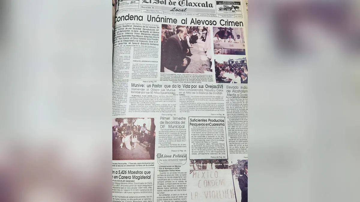 Muerte de Colosio agotó ejemplares de El Sol de Tlaxcala 2