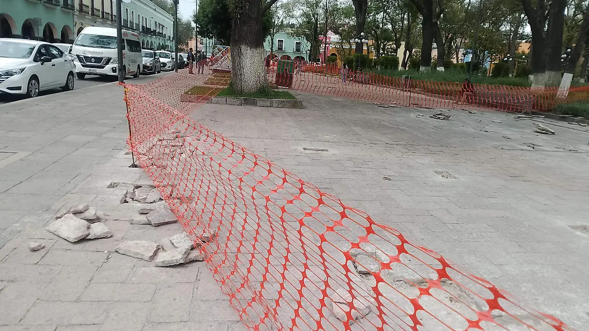 AVANCE EN LOS TRABAJOS DE LA PLAZA DE LA CONSTITUCIÓN
