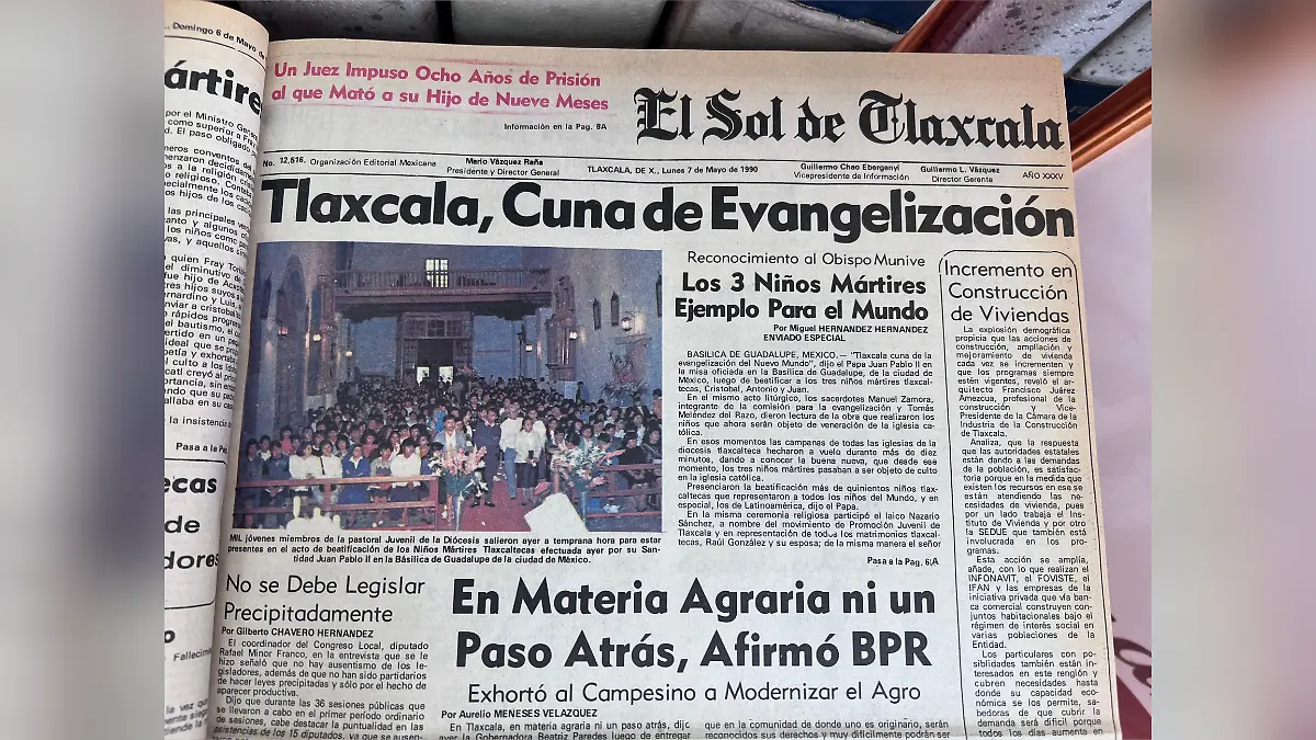 En 2017 dio Tlaxcala tres santos al mundo católico