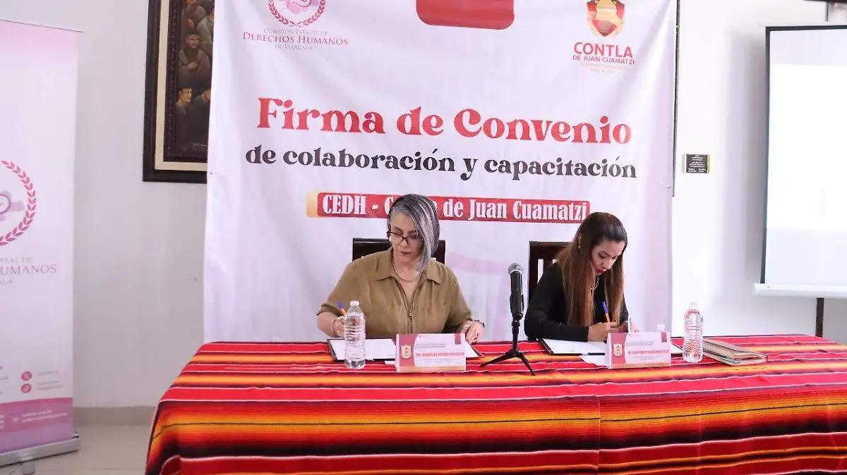 Contla y CEDH suman esfuerzos para acercar derechos humanos a la ciudadanía