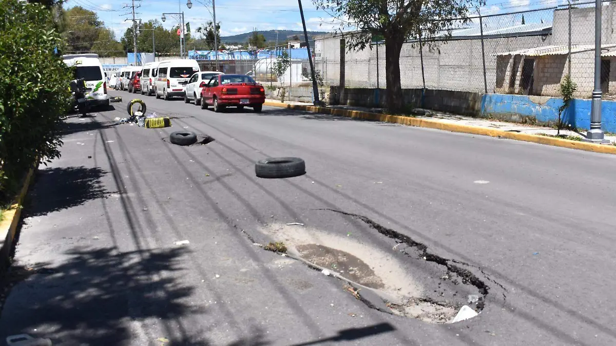 calle de alto riesgo en Chiautempan (1)
