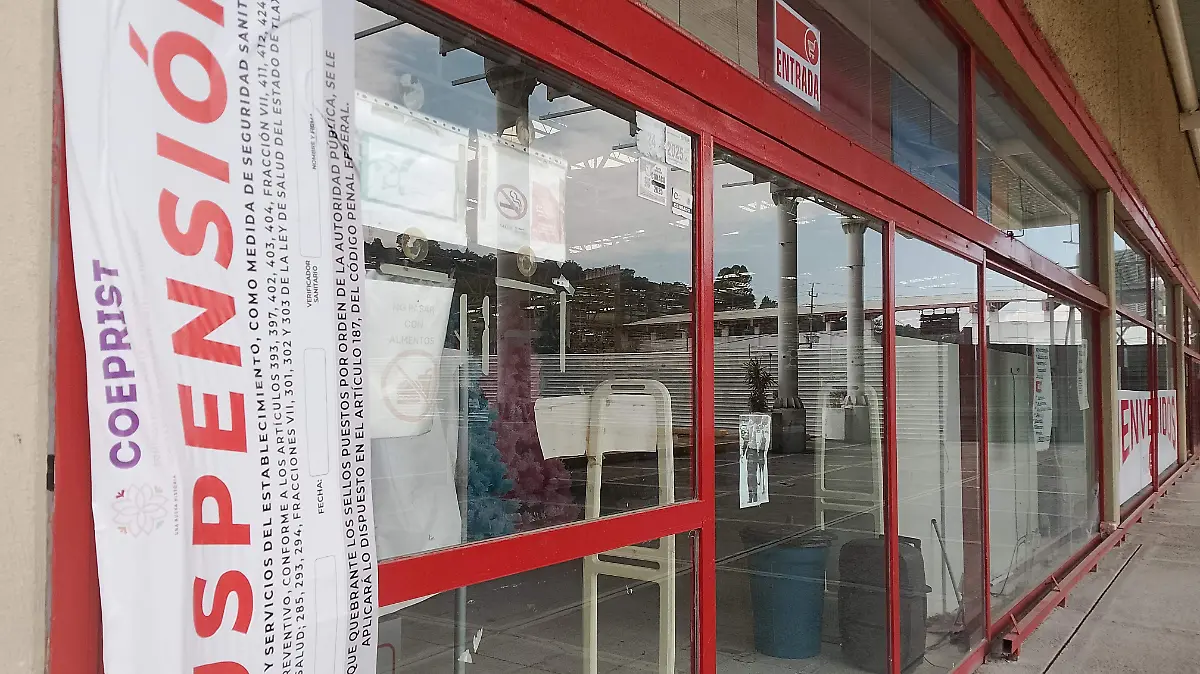 SUSPENSIÓN TIENDAS CHINAS