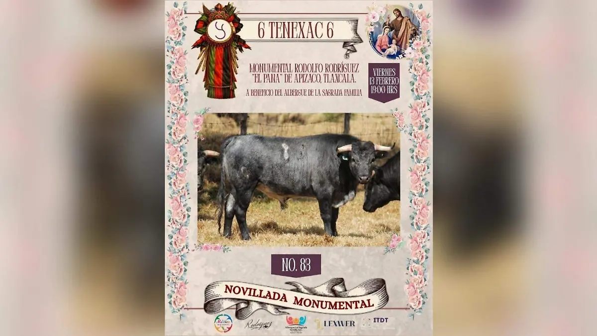 Tendrá Apizaco novillada a beneficio del Albergue de la Sagrada Familia