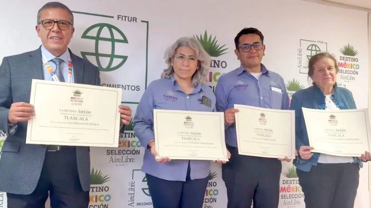 Tlaxcala destaca en la FITUR 2026 con cuatro premios