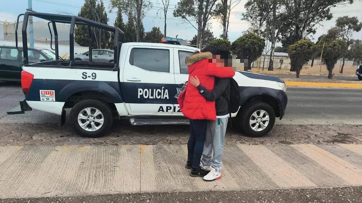 Policía de Apizaco localiza a menor extraviado