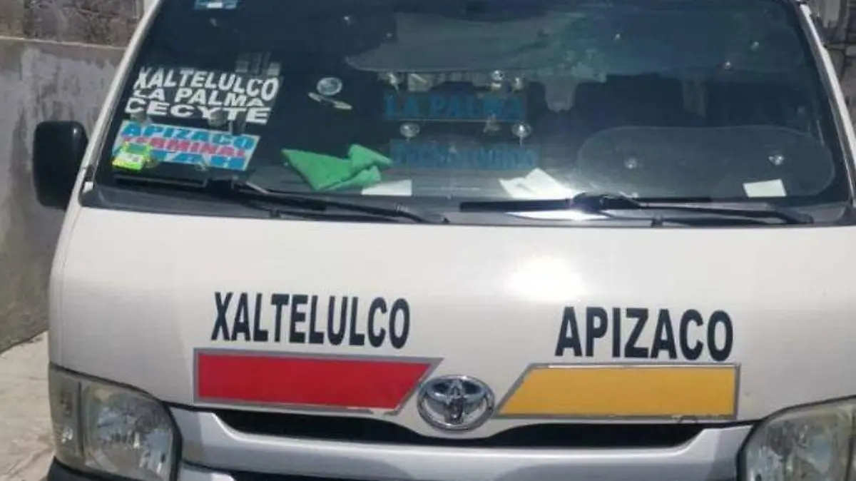 Retienen a chofer y roban unidad colectiva en Apizaco
