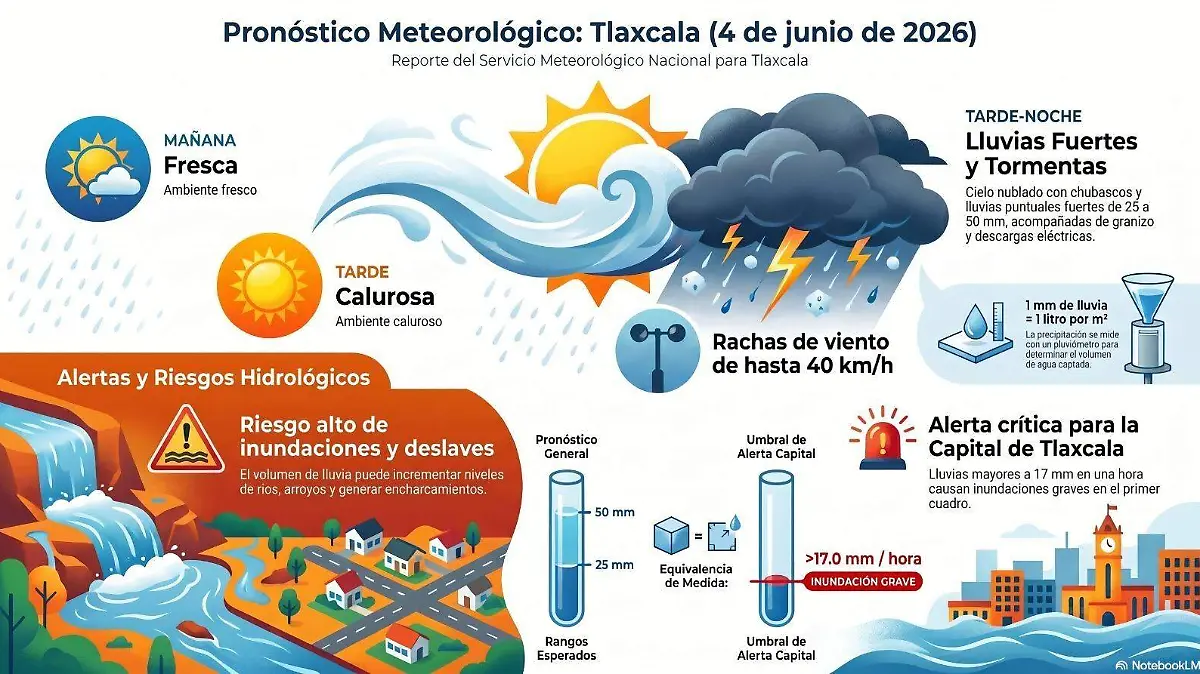 pronóstico conagua 4 de junio