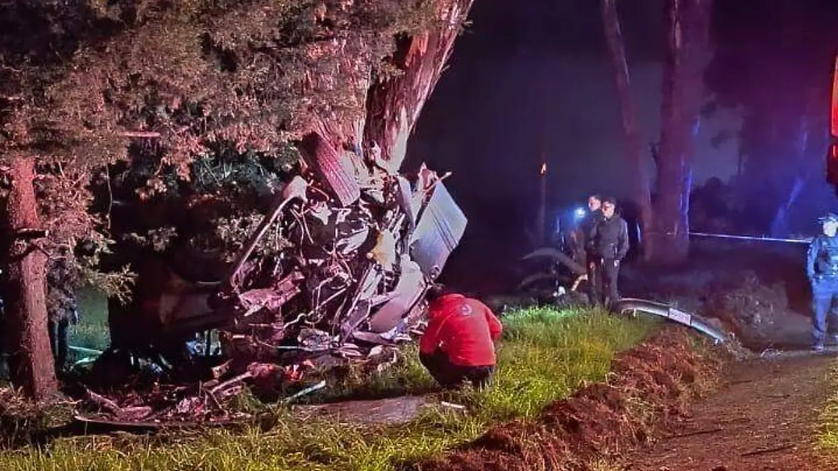Pierden la vida cinco integrantes de una familia en accidente automovilístico en Nanacamilpa (3)