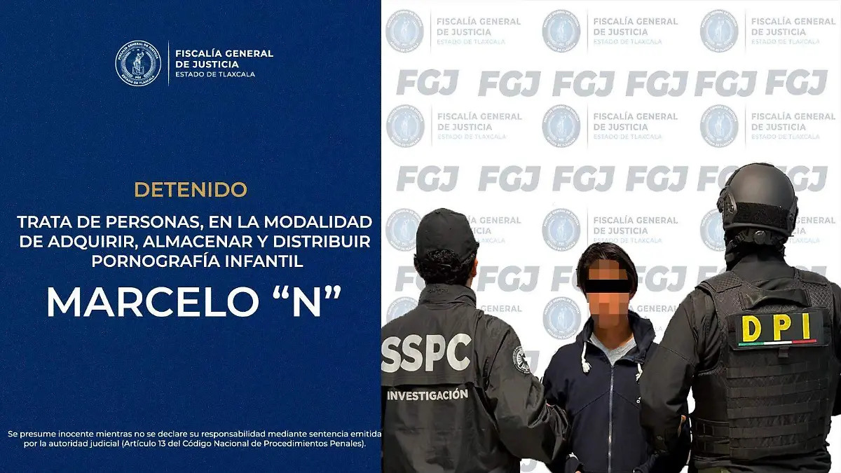 Detienen en Teolocholco a un hombre imputado por el delito de Trata de Personas