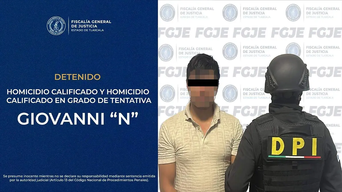 Capturan a presunto responsable de homicidio