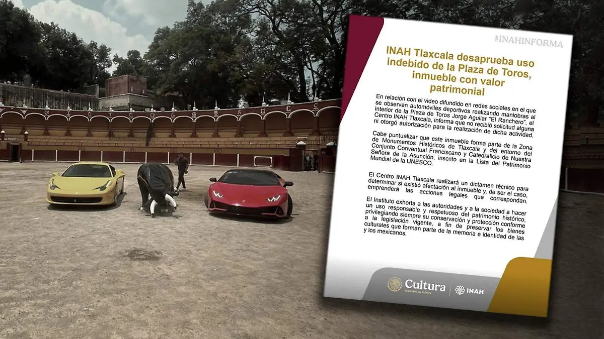 Plaza de toros, autos deportivos