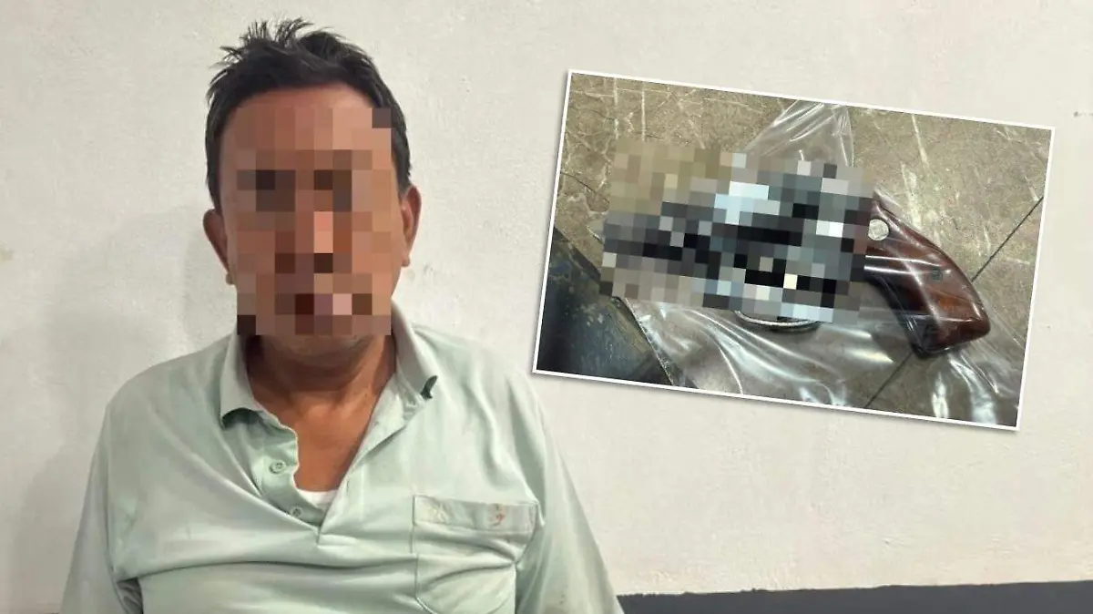 Detienen a hombre armado tras ataque a balazos contra vivienda en Texcacoac