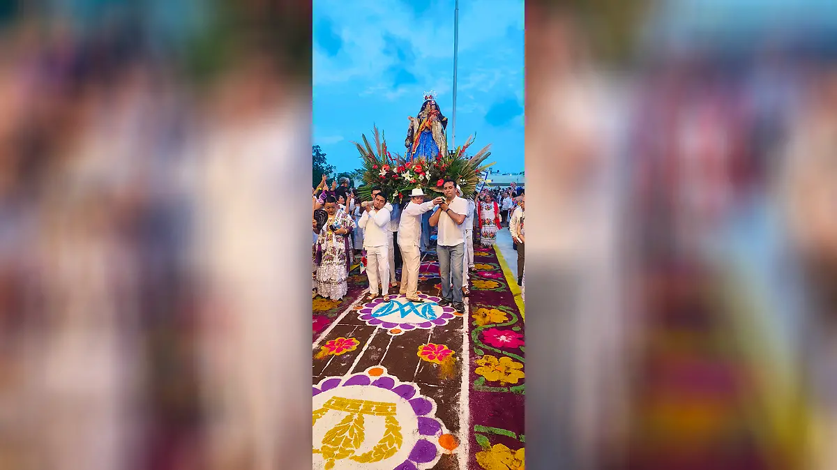 Lleva Huamantla su tradición alfombrista a Playa del Carmen 3