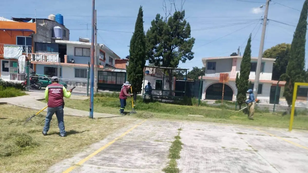 Recuperan complejo deportivo de San Benito Xaltocan con jornada de limpieza y mantenimiento 1