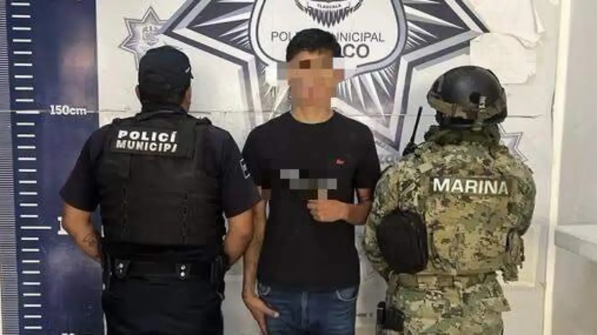 Detienen en Apizaco a joven por presunta portación ilegal de arma de fuego