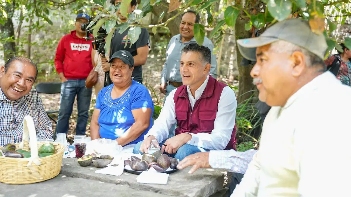 Productores de aguacate de Tepeyanco van con Alfonso