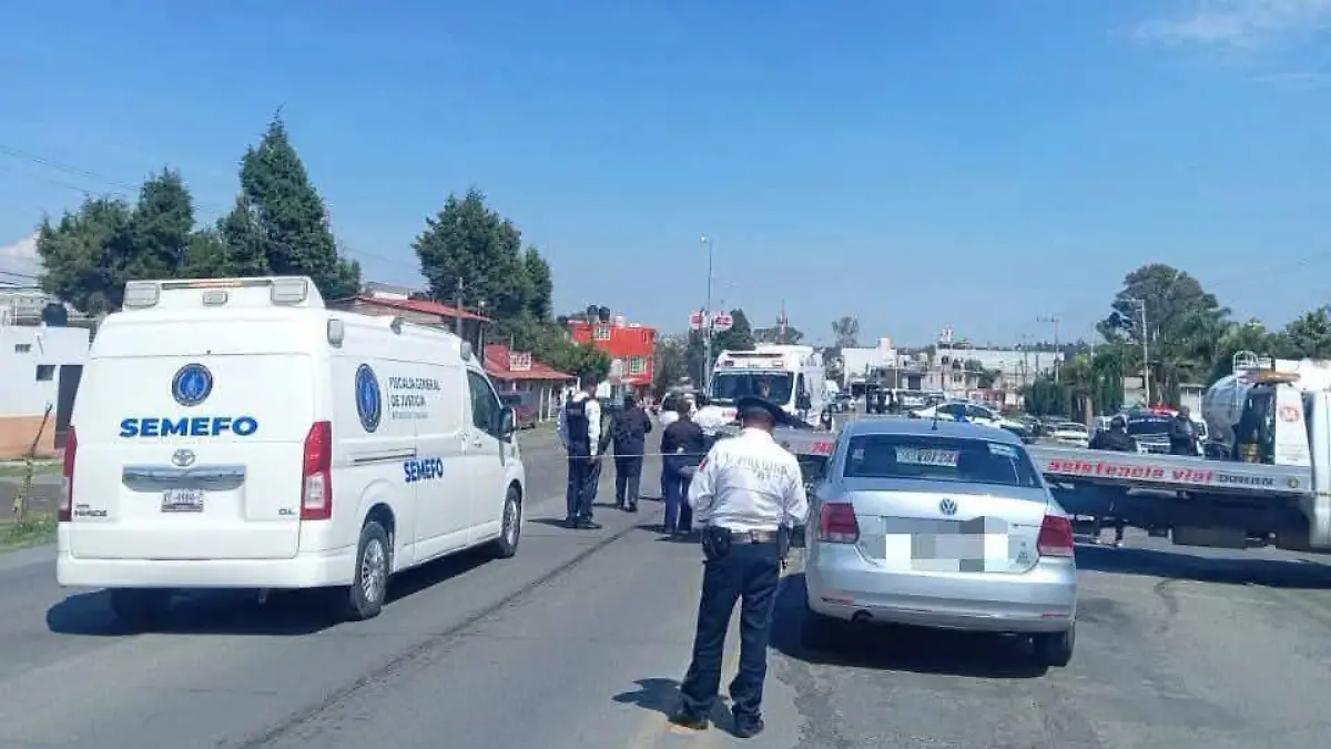 Fallece motociclista en la carretera a Texcalac, en Apizaco