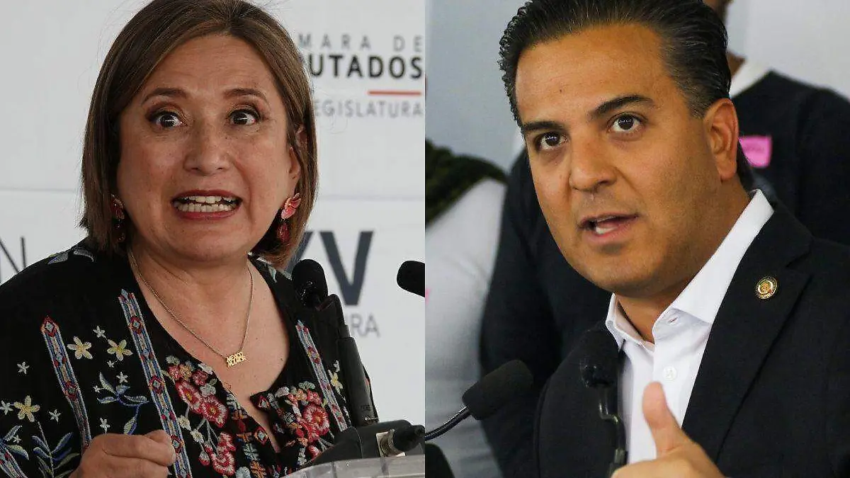 Damián Zepeda y Xóchitl Gálvez