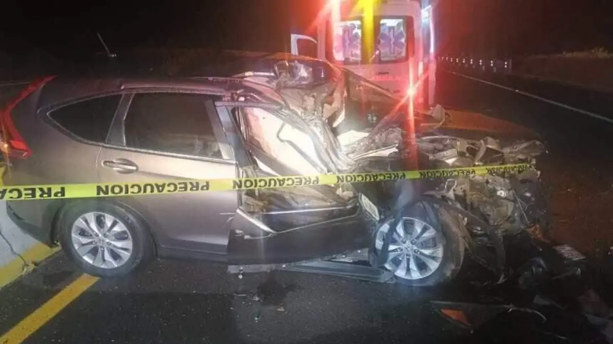 Camioneta accidentada