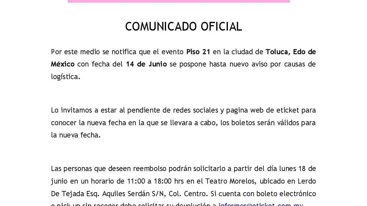 COMUNICADO OFICIAL-001