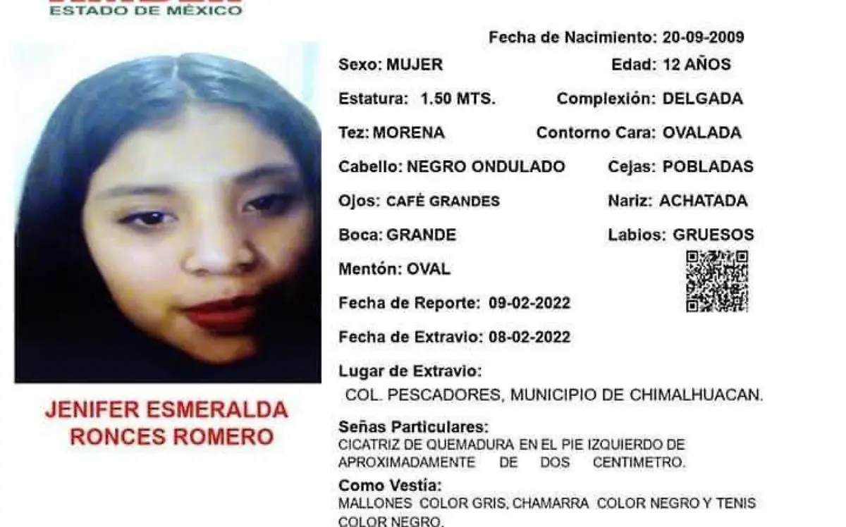 jenifer desaparecida