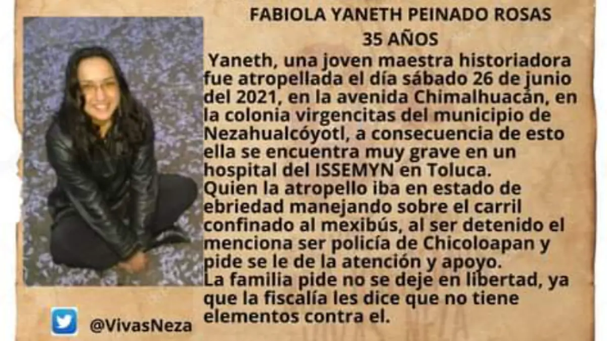 mujer atropellada en Neza