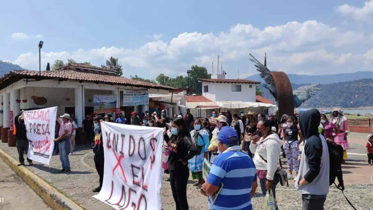 protesta lancheros valle de brabo embarcadero