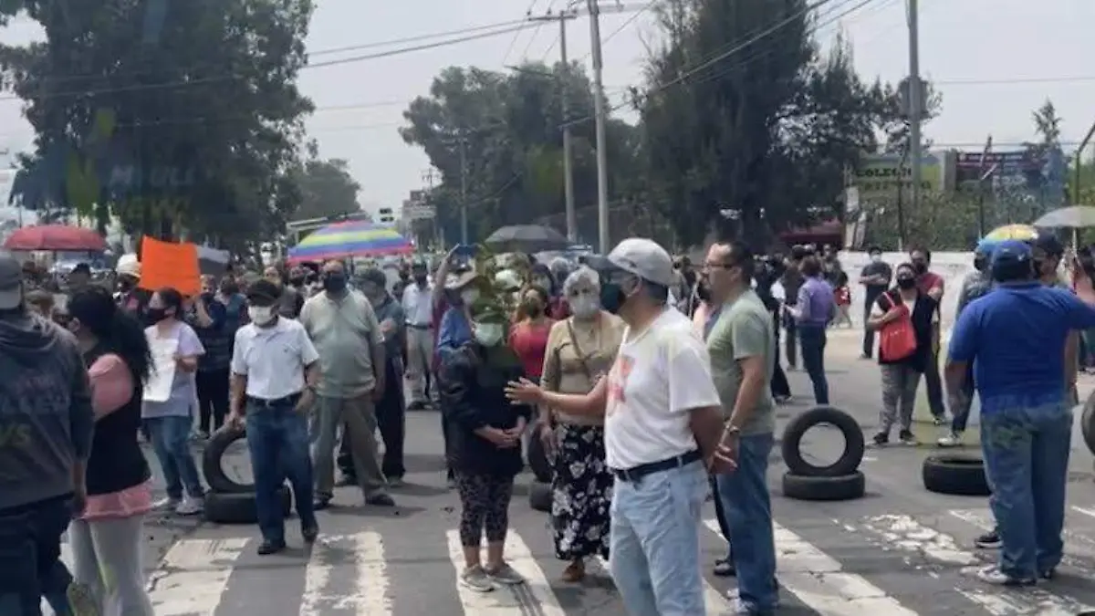 protesta por falta de agua en Ecatepec