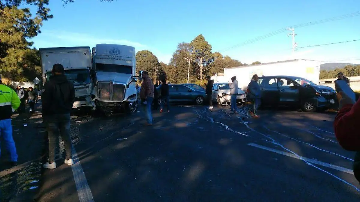 accidente en la méxico puebla 