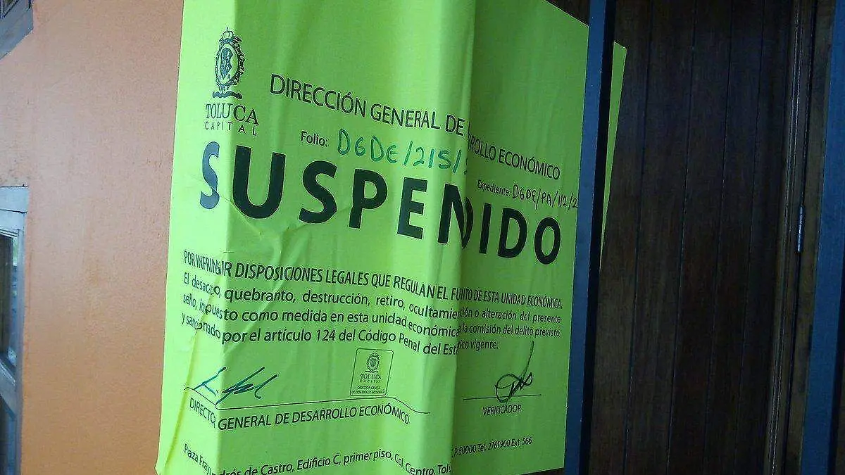 suspendido