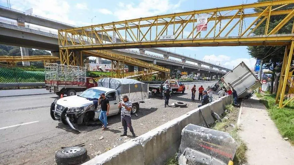accidente vial en la méxico-toluca
