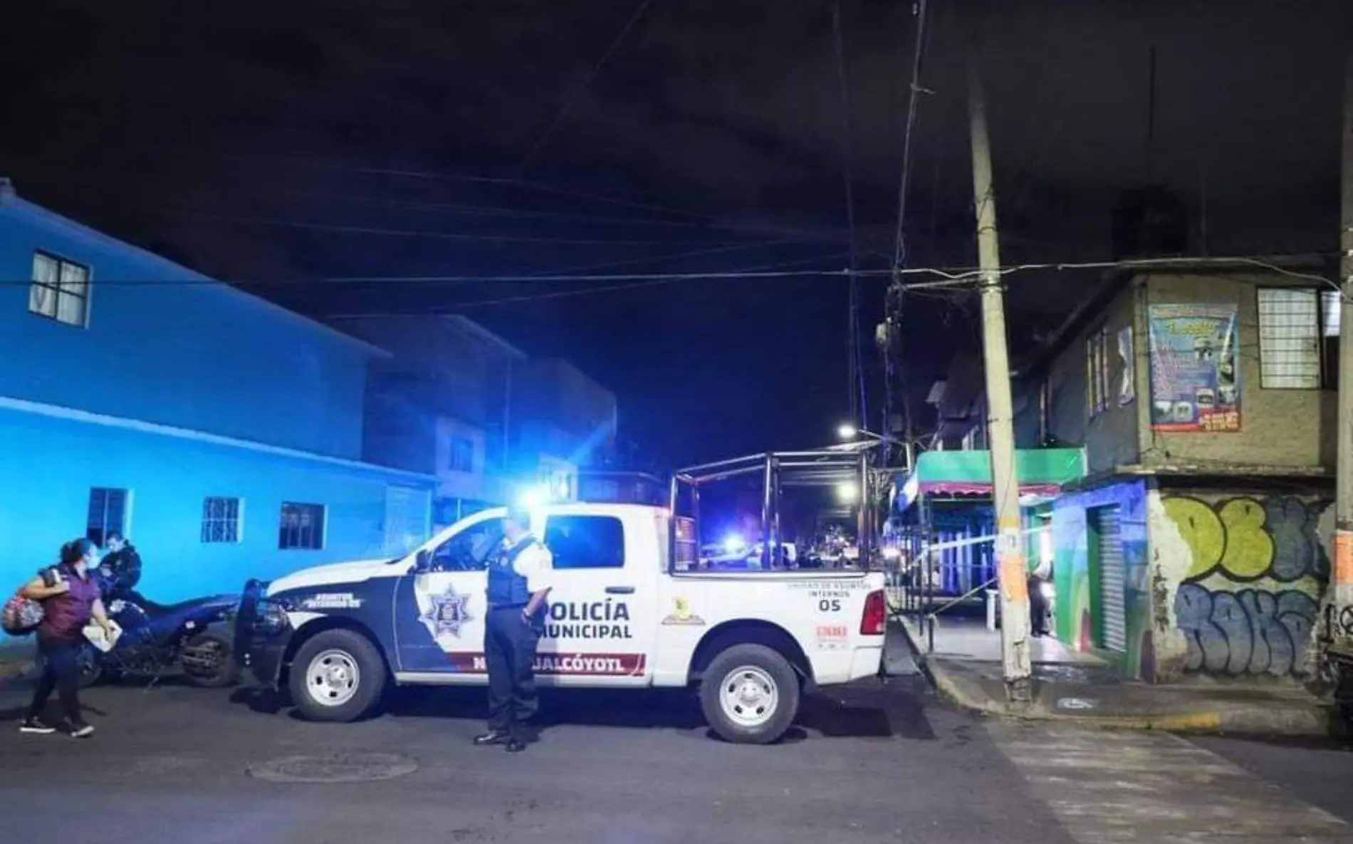 policiaca, baleado en neza