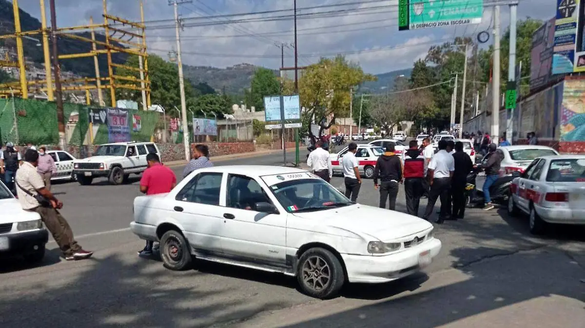 bloqueo taxistas Tenancingo