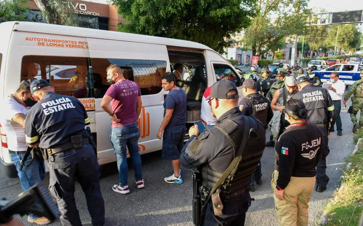 asaltos transporte valle de méxico