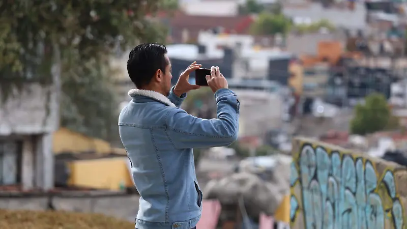 Tomando foto al Nevado