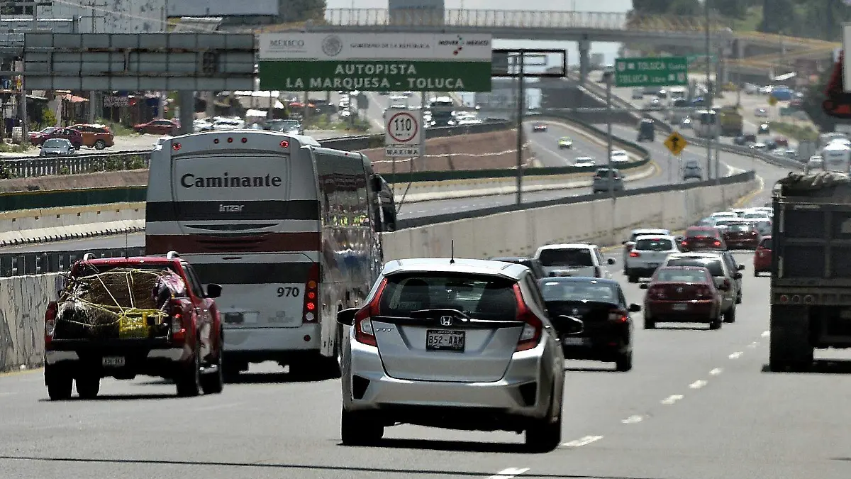 entrada a la autopista La Marquesa Toluca