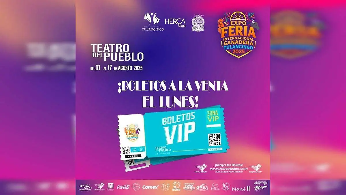 Boletoa VIP Feria Tulancingo 2025