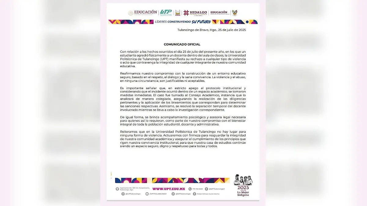 Comunicado UPT