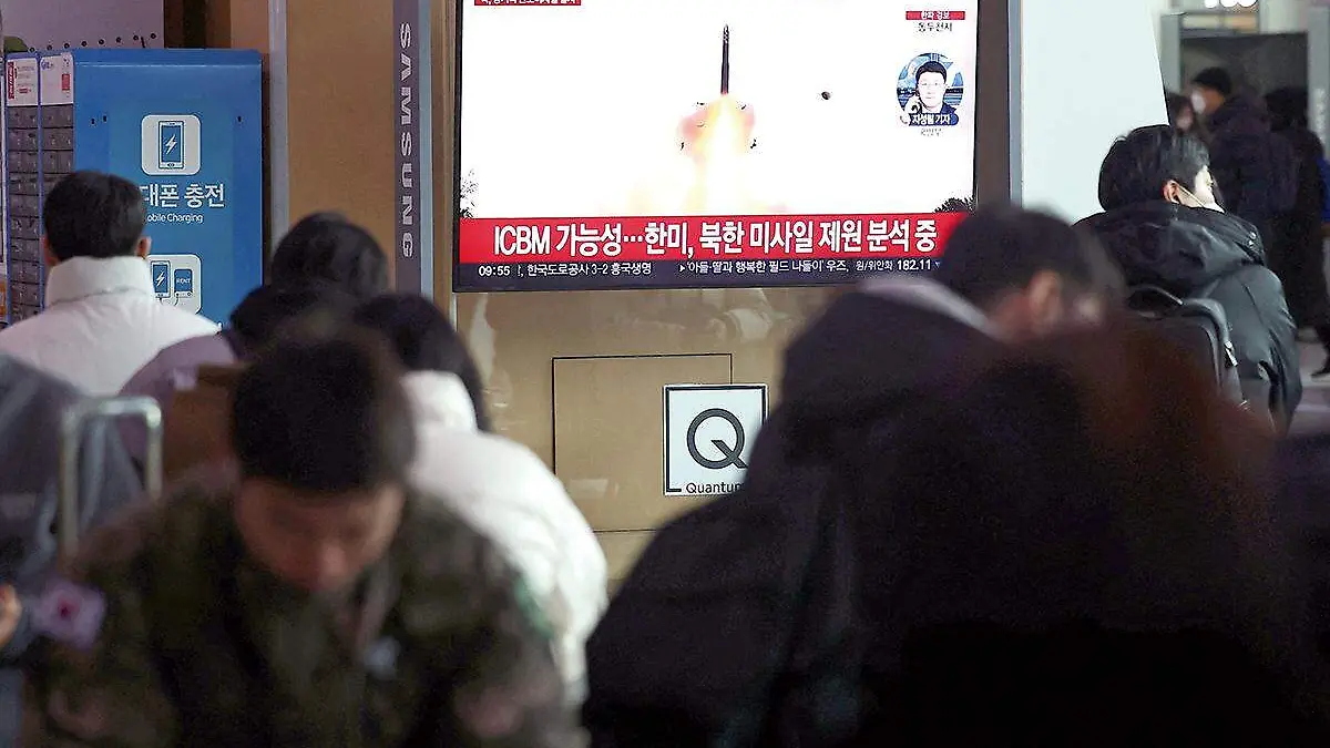Lanzamiento de misil balístico en Corea del Norte