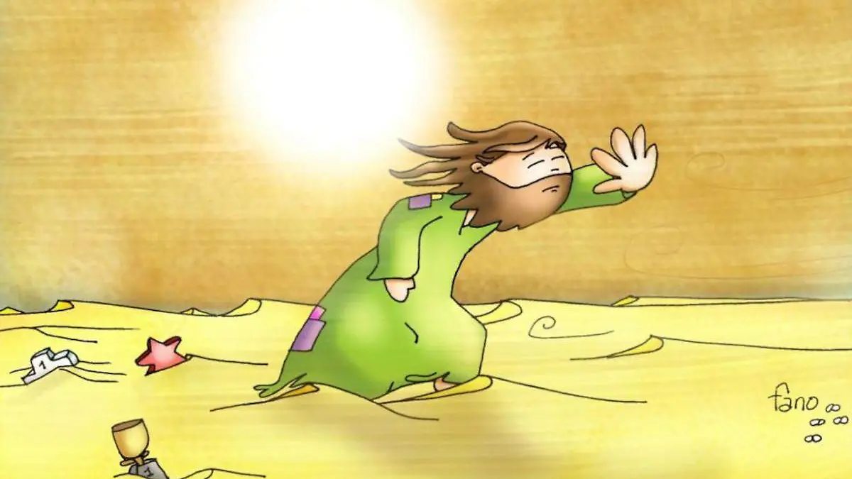 Jesús en el desierto